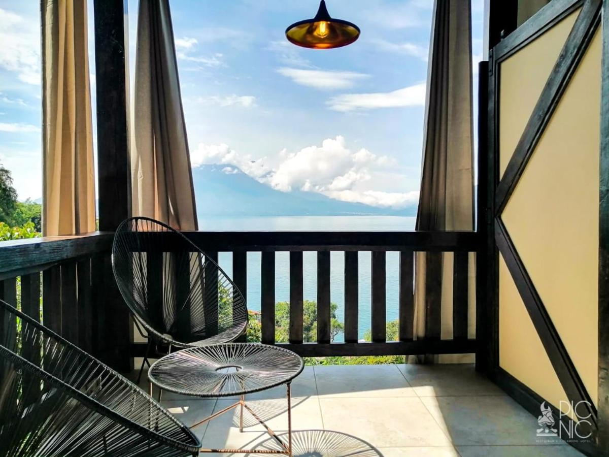 El Picnic Atitlan Hotel Tzununá Exterior foto